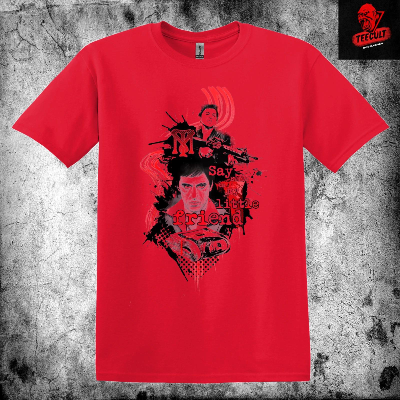 Men s and Women s T-shirts Scarface (1983)  Say Hello To My Little Friend  Unisex Cotton XS