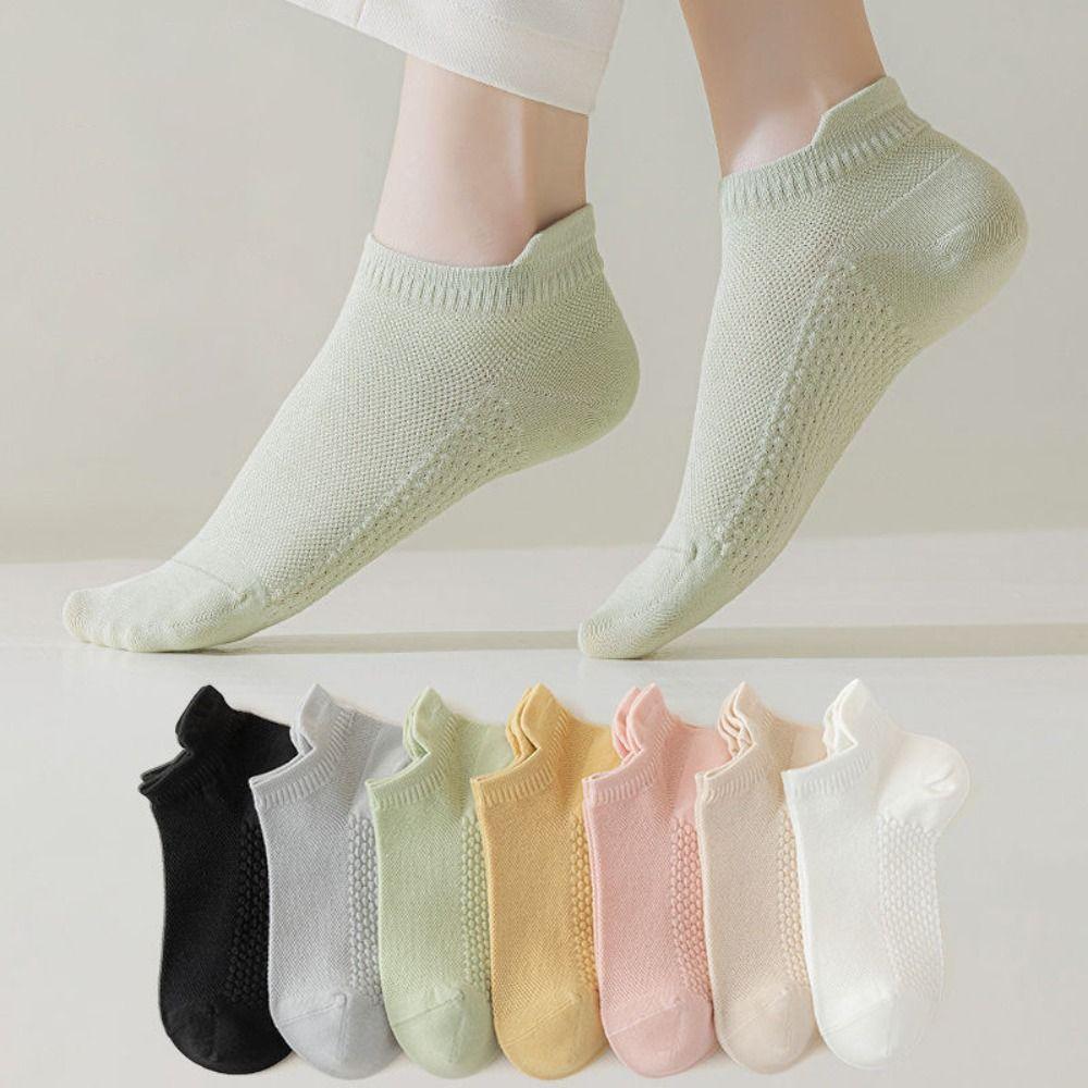 Anti-slip Low-cut Yoga Socks Soft Running Socks New Sports Short Socks  Women