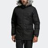 Adidas Warm Mid-Length Hooded Cotton Jacket Men Outerwear Black CF0879