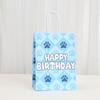 StoBag dog paw gift wrapping bags happy birthday packaging bags for sweets kraft paper treat bags pet party supplies candy favor