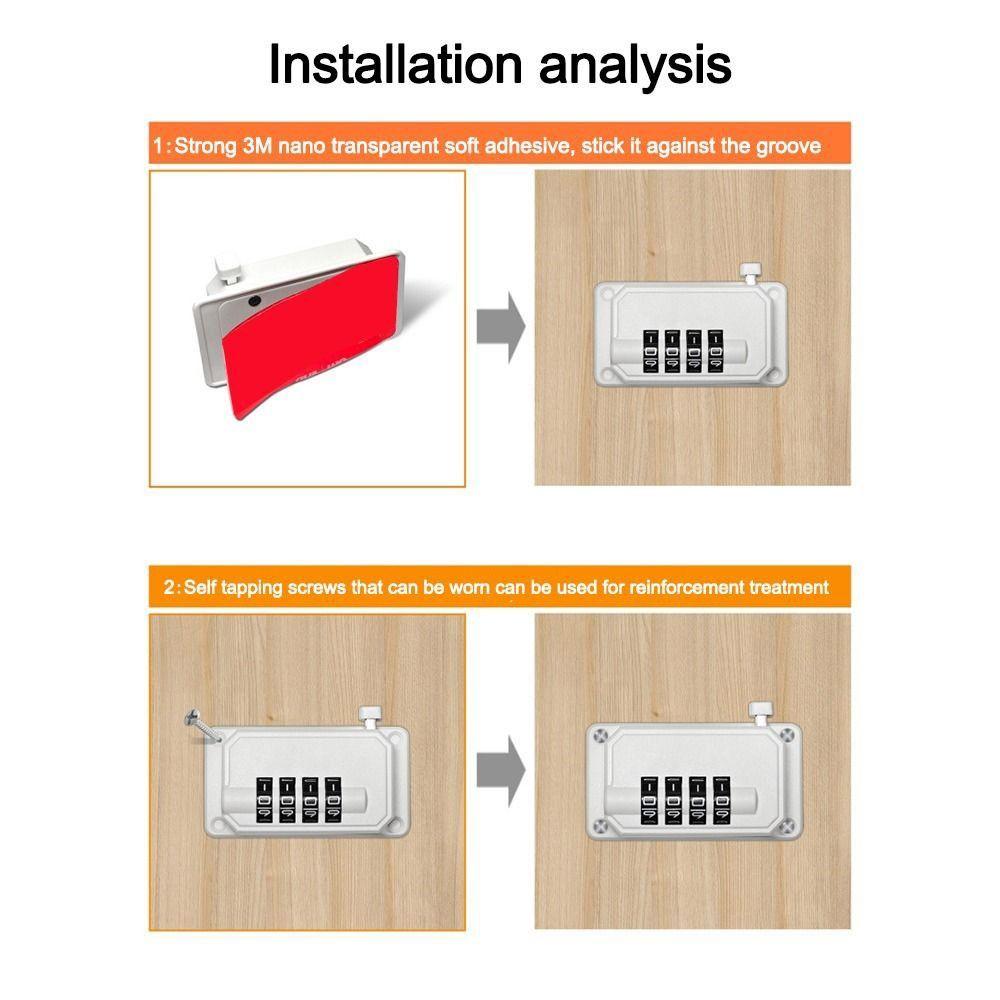 Einklemmschutz-Hand-Baby-Sicherheitsschloss, einstellbar, kein Bohren, Schrankschloss, Kinderschutz, Kühlschranktür, Codeschloss für Zuhause