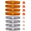 8Pcs Waterproof Bicycle Safety Warning Reflector Replacement Bike Wheel Spoke Reflectors for Mountain and Road Bikes