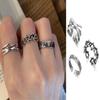 1Set 3pcs Fashion Rings INS Set Female Fashion for Women and Men