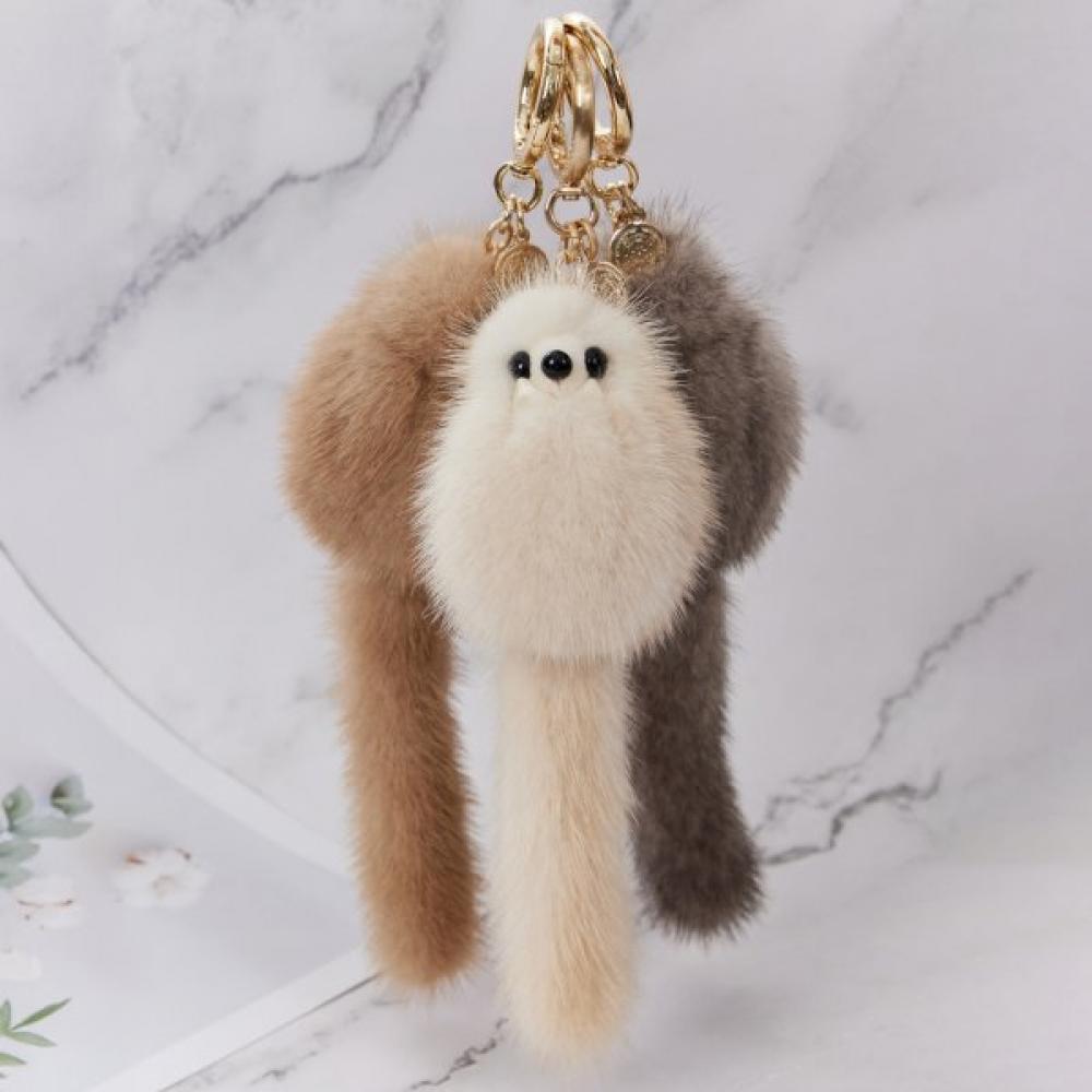 Lala Mink Tail Keyring Charm Maia Acc135
