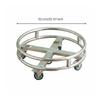 Stainless Steel Soup Bucket Cart Wheeled Insulated Trolley Food Service