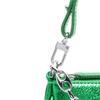 By Far Rachael Hardware Chain Shoulder Strap Zipper Closure Leather Mini Shoulder Bag Women handbags Green 22FWMIRACNMEGSMA
