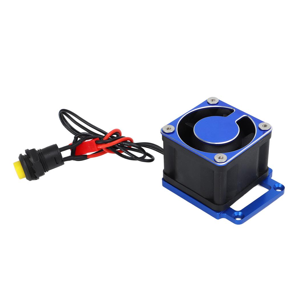 RC Motor Cooling Fan Aluminum 4028 High Speed Motor Heat Sink for Traxxas 1 8 4WD for Sledge Monster Truck 95076 4 Dark