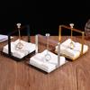 Gold/Silver/Black Napkin Holders Rack Square Base Metal Napkin Rack  Cafe Dinning Table