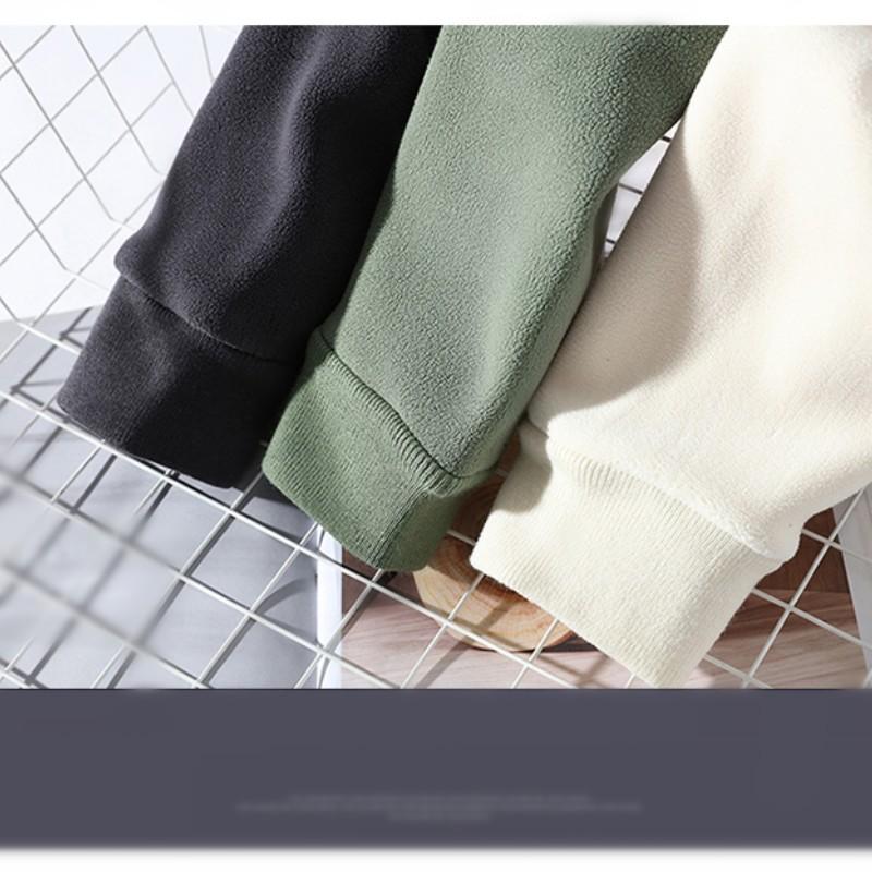 Pánská podzimní a zimní mikina z rakouského obilného rouna se zesílenou kapucí vyšívaná móda Street Poloviční rolák Oděv