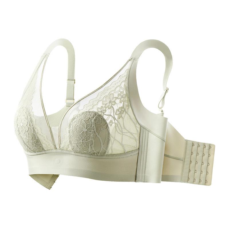 

Бюстгальтер с ушками кролика Женский тонкий и сексуальный кружевной бюстгальтер с эффектом пуш-ап, регулируемое нижнее белье 42/95D зелёный