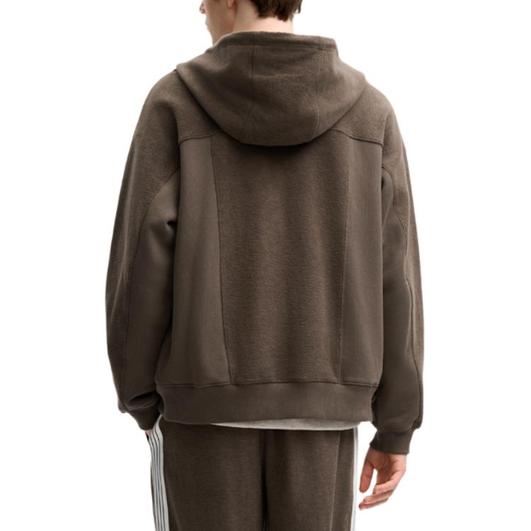 Fila Milano Series Hooded Fashion Loose Versatile Jacket Men Jackets Brown F11M515501F-BN