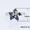Fashion Trendy Jewelry S925 Rings For Women Cubic Zirconia Charms Bridal Wedding Engagement White Gold Color Ring