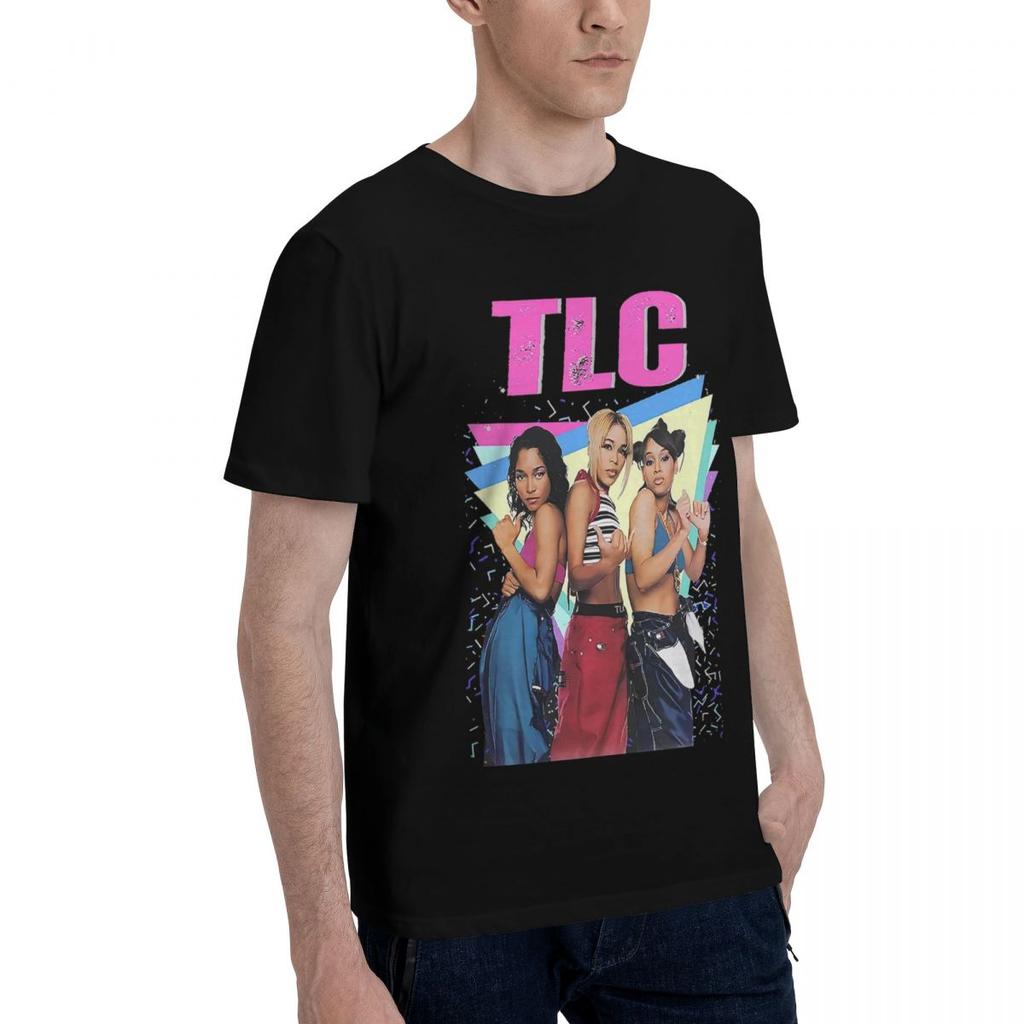 90s TLC Girls Band 100 Cotton Casual Breathable Confortable Kawaii Funny Ugus TShirts Mens Wear