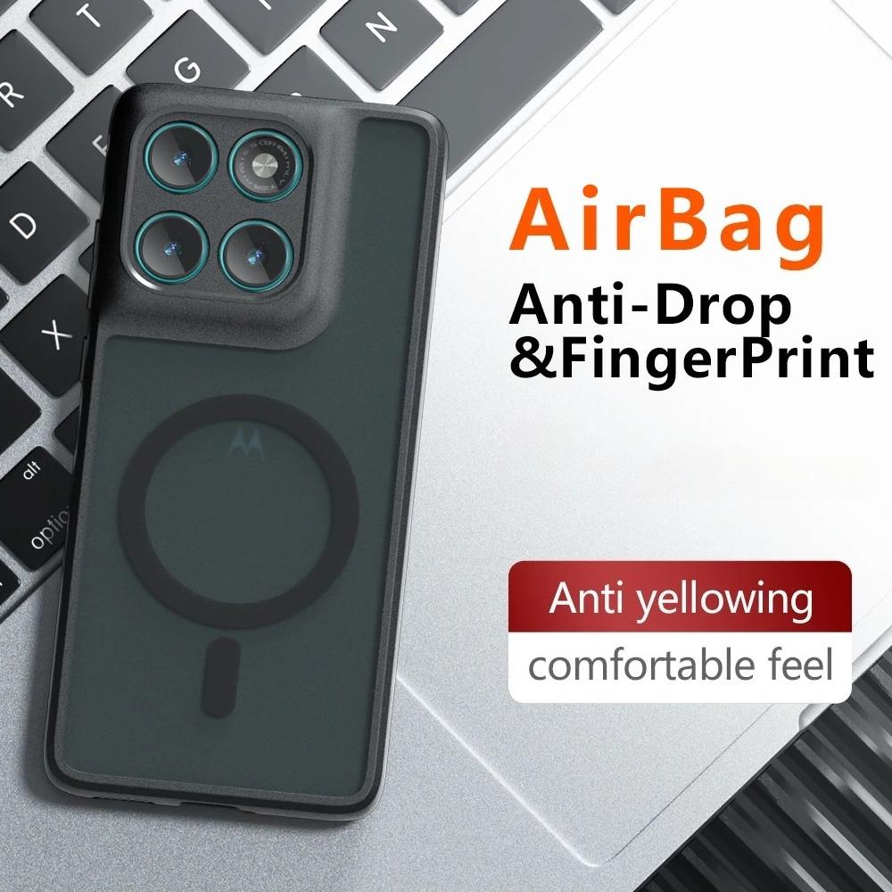 G 96 86 Magsafe Magnetic Case for Motorola Moto G96 G86 Power G56 G85 G55 G35 Matte Shockproof Wireless Charging Hard PC Cover