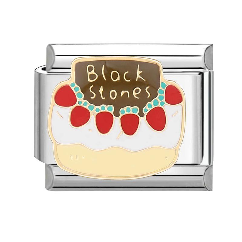 Handgefertigtes italienisches Rotes & Schwarzes Serie Leichter Luxus Charm Armband