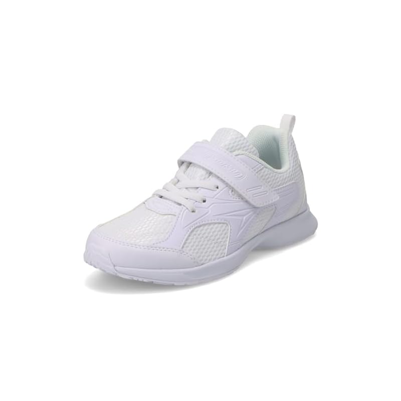 [Shunsoku] Kids' Sneakers for Boys and Girls, Lightweight, Sizes 15-27cm, 2E Width, SJJ 1950 White/White (Current Color), Size 21.0 Cm, 2E Width