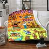 1 Stück Scooby-Doo Mystery Flanell-Kuscheldecke - Leichte, weiche, warme Ganzjahresdecke für Sofa, Bett, Reisen, Camping  L1029088