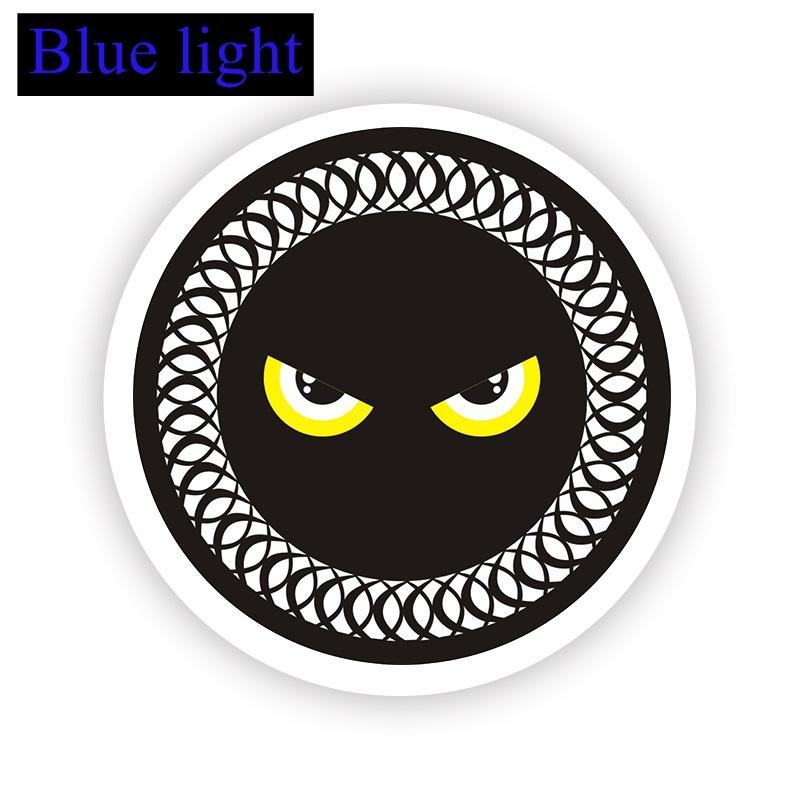 New motorcycle three-color reflective circular reflective plate, electric vehicle LED daytime running turn warning light modific