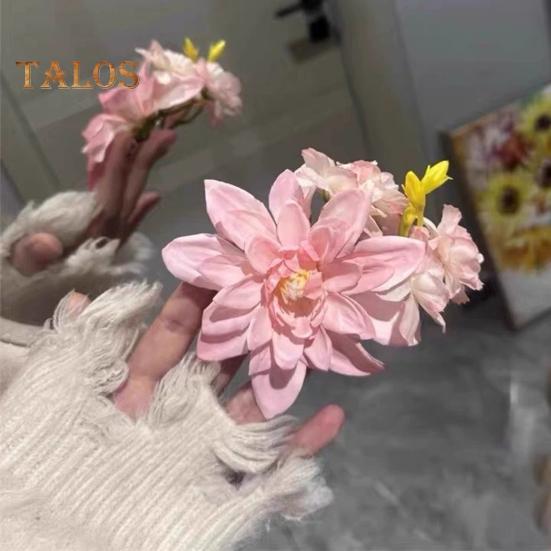 Simulated Flower Hair Clip Hawaiian Flower Decor Side Hair Pin Beach Vacation Photography Women Hair Accessories