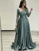 New French satin fishtail light luxury elegant temperament annual meeting host dress sequined long dress