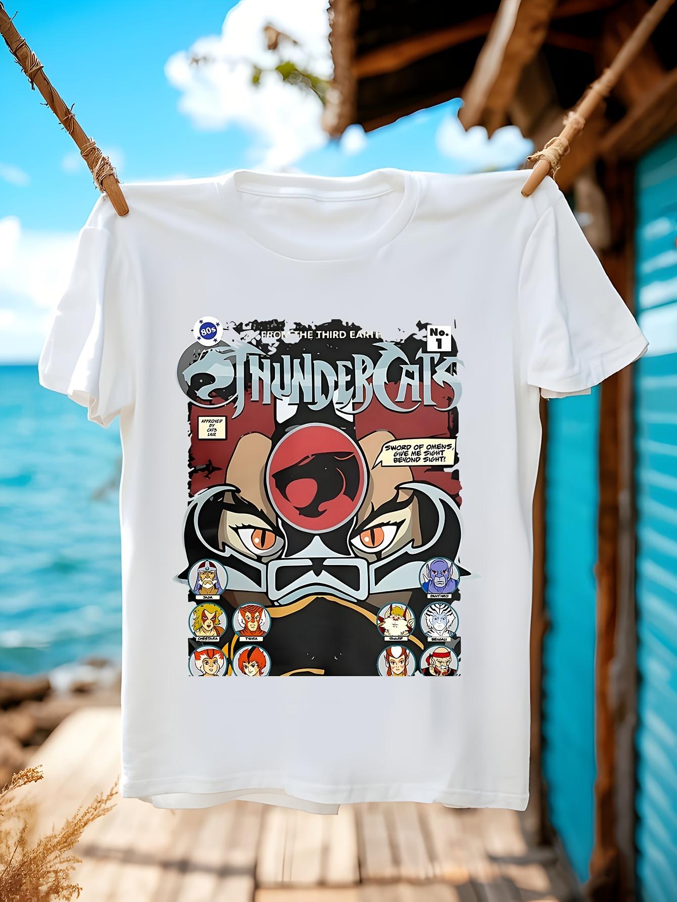 Thundercats Vintage 80s Retro Anime Graphic Tshirt LionO ... XXXXL