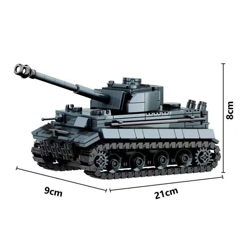 Druhá světová válka WW2 Armáda Vojáci Pancéřový Polopásový Hlavní Stan Tank Stavebnice Kostky Model DIY Montáž Hračky Pro Děti