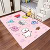 Pink Cartoon Character Carpet with Cute Animals and Candy Pattern Suitable for Use As an Anti-slip for Living Room Bedroom Sofas