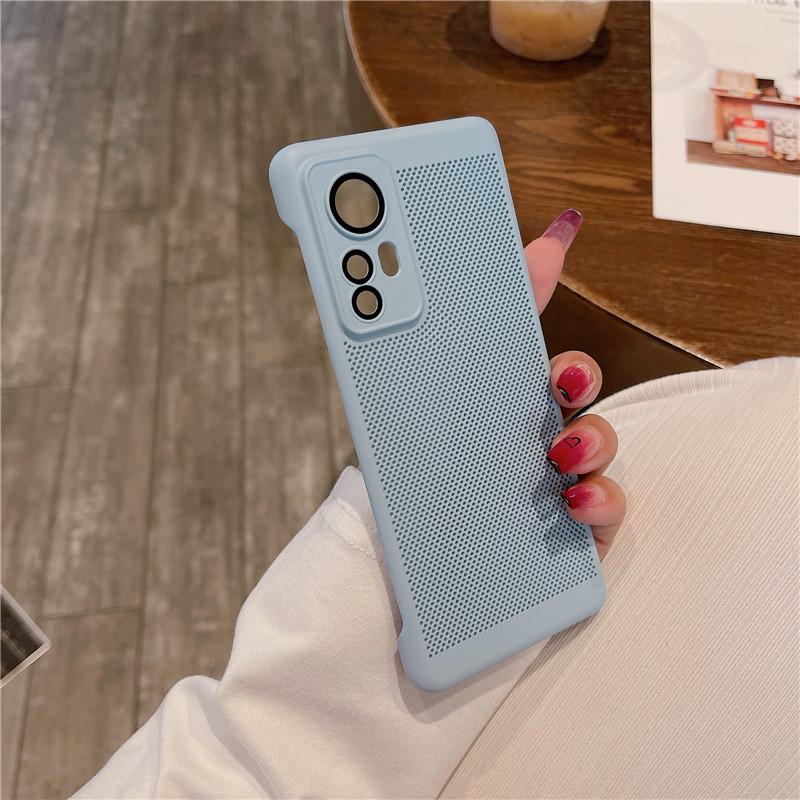 Carcasă fără cadru de disipare a căldurii cu film pentru lentile pentru Xiaomi 12 12x 12s 13 Pro Lite Civi2 Grilă de răcire respirabilă Husă tare pentru PC Protectie din spate