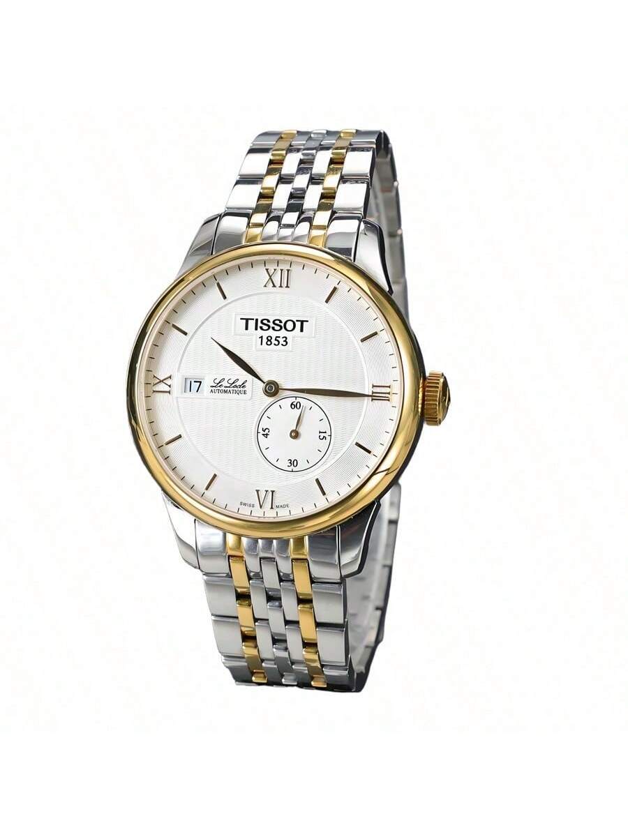 

Tissot men s mechanical watch, stainless steel strap, 30m water-resistant T006.428.22.038.00 білий