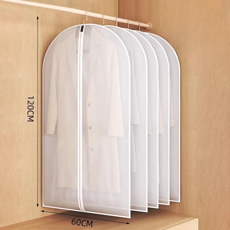 1-20pcs Hanging Dustproof Garment Cover Washable Clothes Bag for Wedding Dress Suit Coat Closet Wardrobe Clothing Storage