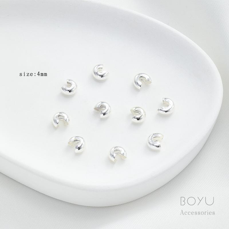 14K Gold Positionierverschluss Schließe Clip für DIY Perlenkette - Farbbeständige Perlenendkappe