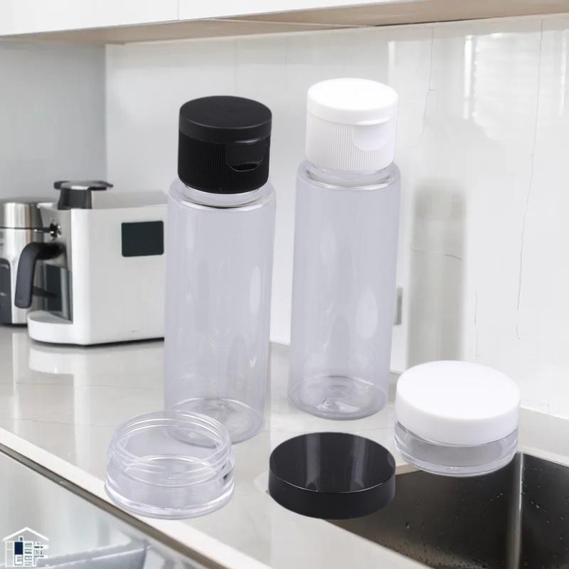 Set de 11 buc/Set Sticle de Călătorie – Recipiente moi PET reîncărcabile pentru loțiune, șampon și articole de toaletă lichide