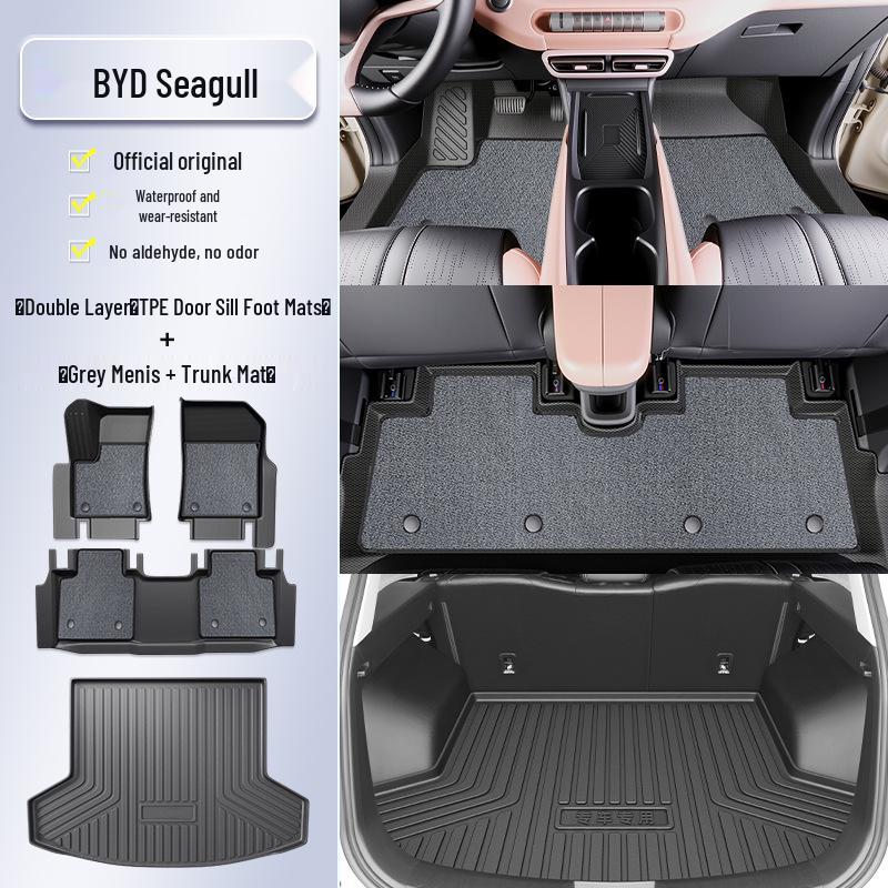 2025 BYD Seagull Full Coverage TPE Floor Mats - Car Interior Accessories