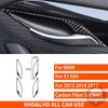 For BMW X1 E84 2013 2014 2015 Real Carbon Fiber Sticker Door Switch Handle Panel Trim Frame Car ide decorative Accessories