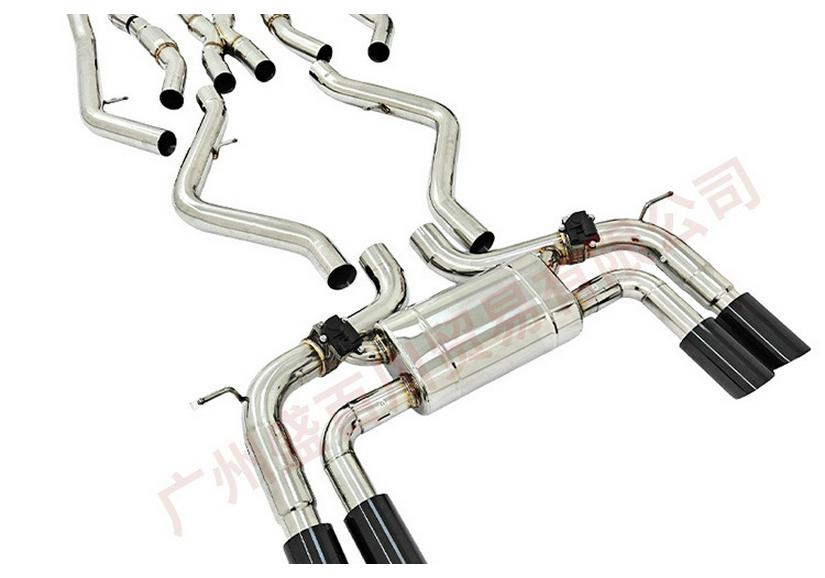 Stainless Steel Remote Control Valve Muffler Exhaust for BMW X5M/X6M E70/E71 4.4T
