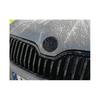 Schwarzes 90mm Emblem Abzeichen 3m Klebstoff Vorne Hinten Haube Kofferraum für Skoda Modelle G