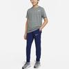 Nike Kids Solid Color Logo Drawstring High Waist Casual Pants Kids Bottoms Dark-Blue DD8428-492