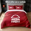  Nottingham Forest Design Set Lenzuola Letto 1 Copripiumino + 2 Federe Morbido Traspirante Biancheria da Letto per la Casa