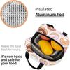 Kawaii Donuts Insulated Lunch Bag Reusable Lunch Box Women Cooler Lunch Boxes Waterproof Lunch Tote for Picnic Travel Work
