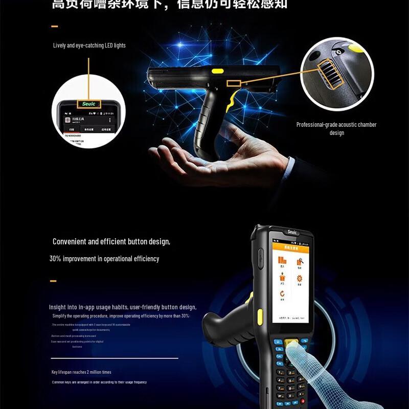 Seuic AUTOID Q7 Grip Handheld PDA Barcode Scanner