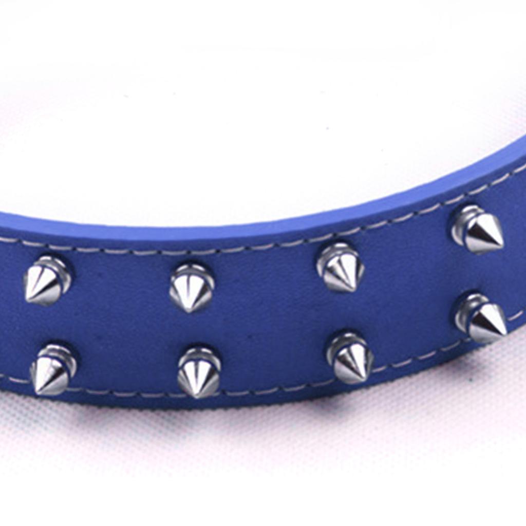 Collare Punk per Cani con Borchie in Pelle PU Collare Borchiato e Punteggiato per Cani Rivetti Collare per Animali Domestici per Cani di Taglia Media-Grande
