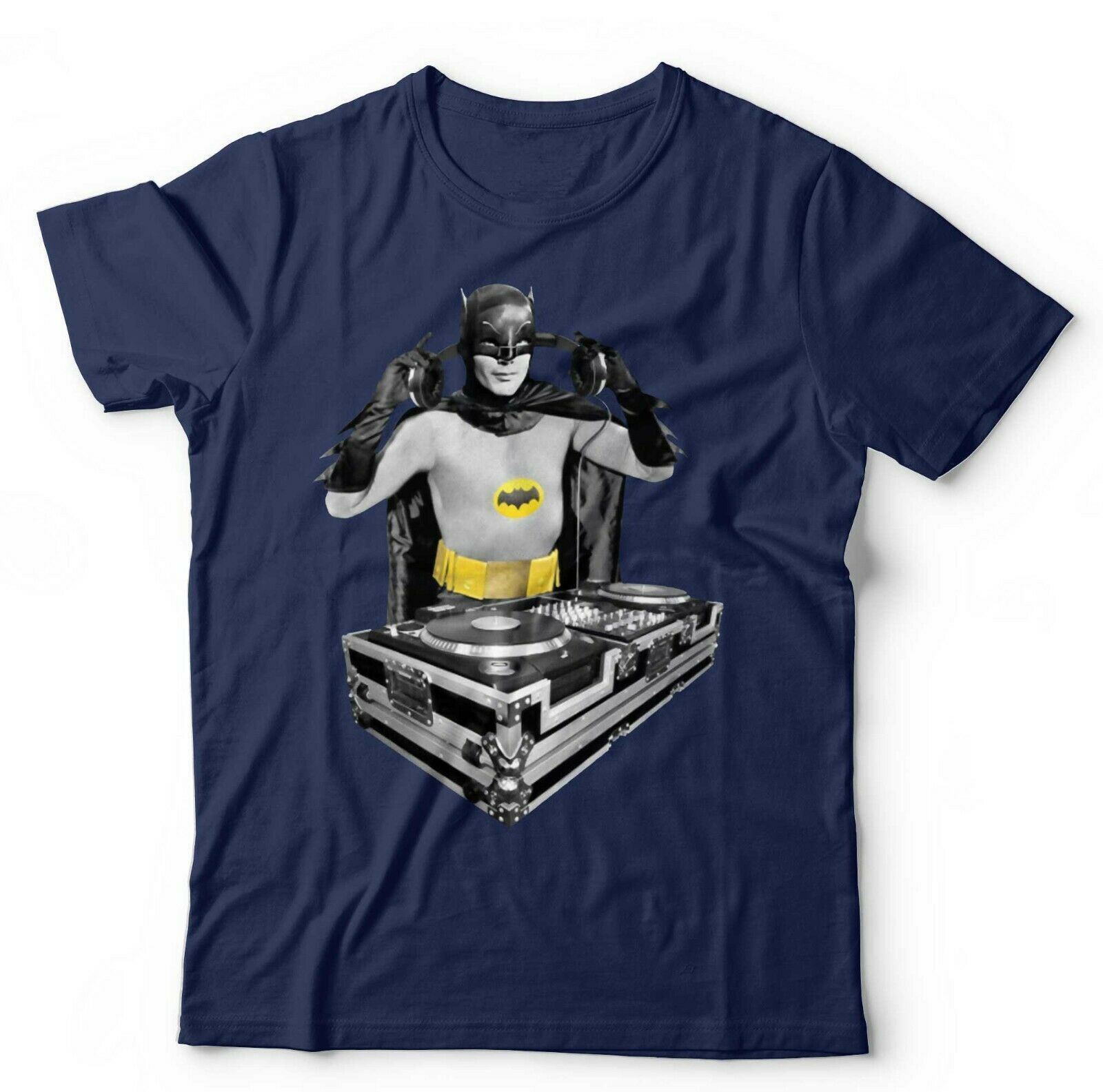 Batman DJ Tshirt Unisex and - Funny Adam West Retro Music House Trance EDM 3XL