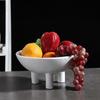 Ceramic Plate Tray Black and White Tall Fruit Bowl Flowerpot Desktop Storage Organization Decorative Figurines Home Decoration