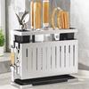 Detachable Kitchen Storage Rack Carbon Steel Drain Rack Kitchen Organizer  Countertop Placement