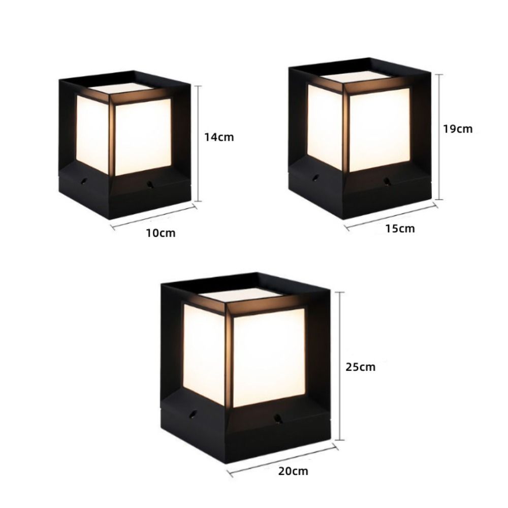 Modern E27 Led Outdoor Post Light Column Pier Enclosure Fixture Column Lights 220V IP54 Waterproof Electric Cap Lights Fence
