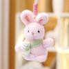 Plush Rabbit Scarf Doll Keychain Toy Animal Pendant Backpack Decoration Gift