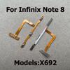 For Infinix Note 8 8i X692 X683 Mute Switch Key Power On Off Volume Side Button Repair Replacement Flex Cable Spare Parts