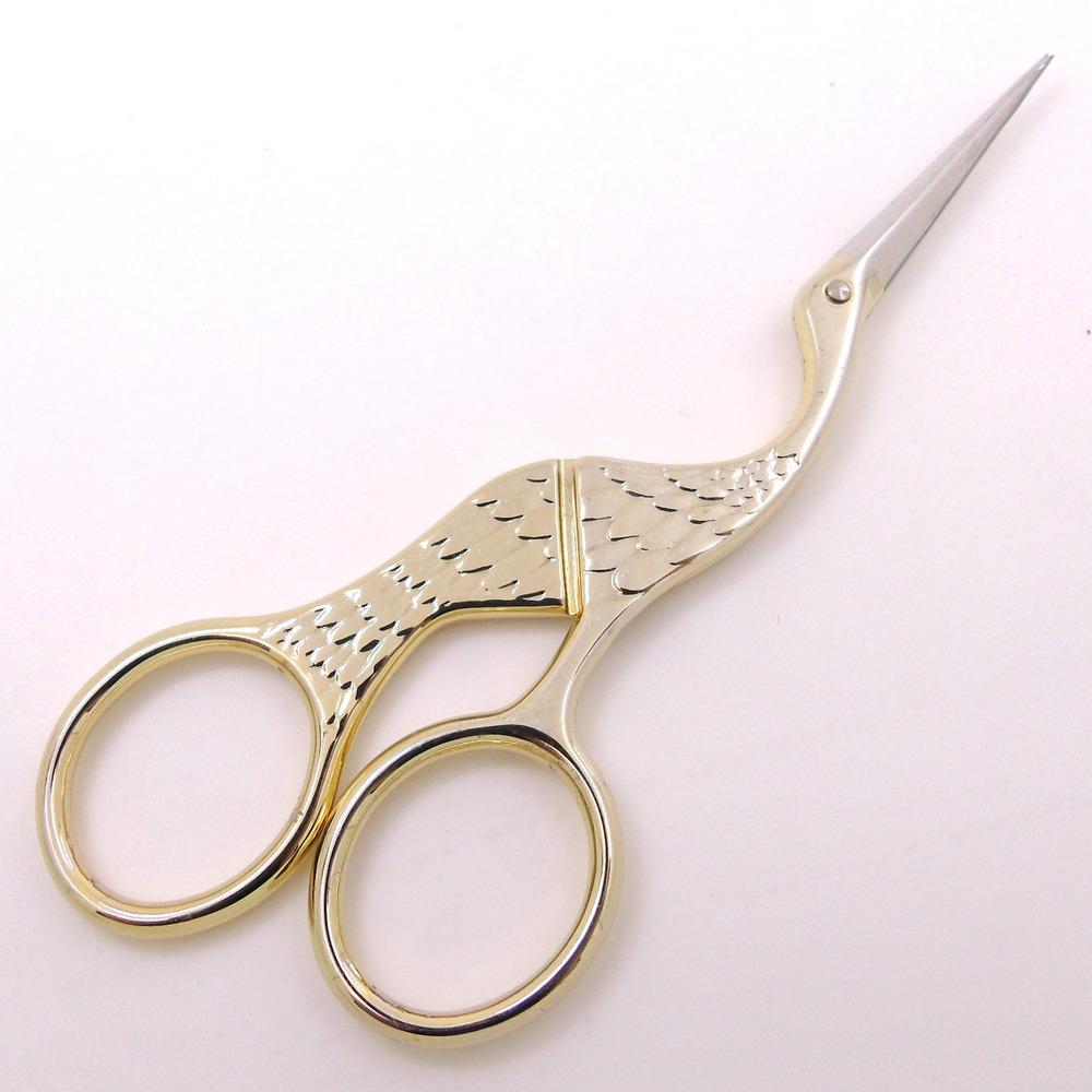 13cm Vintage Style Stork Crane Scissors Antique Cutter Embroidery Tea Scissors Beauty Scissors