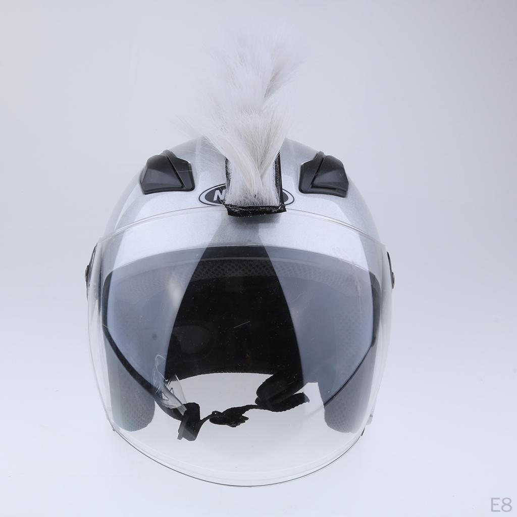 Motorcycle Skinhead Wig Punk Helmet Mohawk Costumes Hairpiece Red