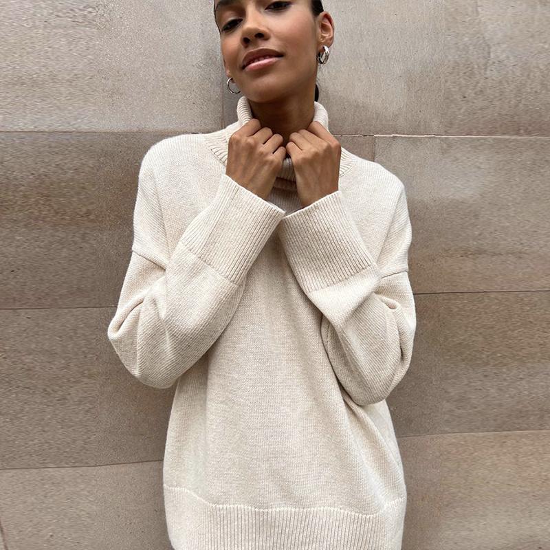 Womens Trendy Long Sleeve Hoodies Tops Oversized Sweatshirts Turtleneck Pullover Fall Turtleneck Sweater Outfits